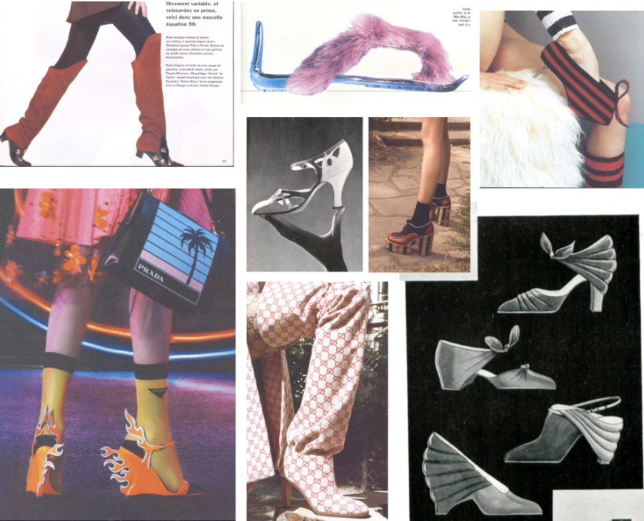 Shoes extracted from our Vogue archives from the 30s to today.