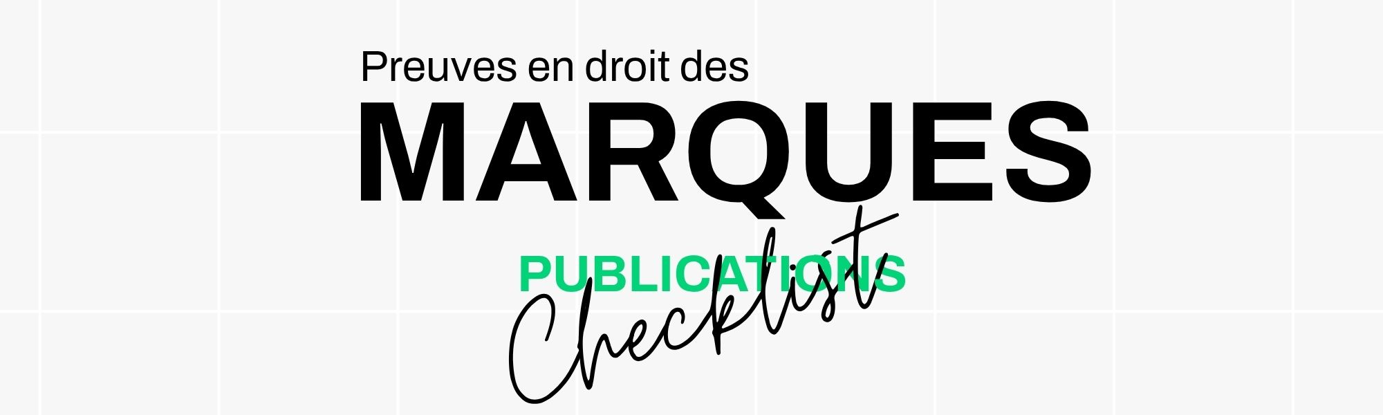 Evidence of trademark checklist publication